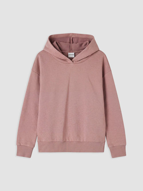 LC WAIKIKI Pembe Kapüşonlu Kız Çocuk Sweatshirt