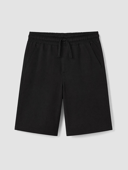 LCW Kids Siyah Erkek Çocuk Gabardin Şort