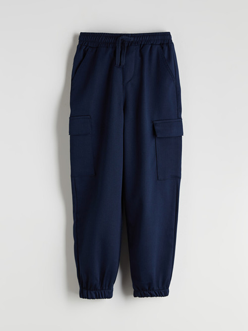 LCW Kids Lacivert Beli Lastikli Erkek Çocuk Kargo Jogger Pantolon