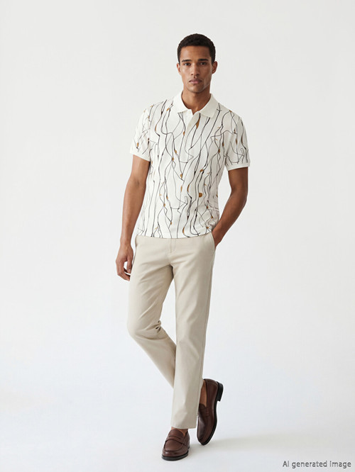 LCW Vision Gri Slim Fit Gabardin Erkek Pantolon