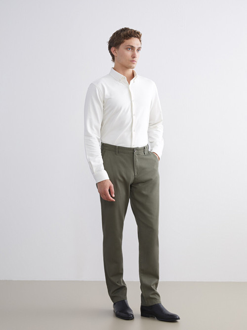 LCWAIKIKI Classic Haki Standart Kalıp Erkek Chino Pantolon