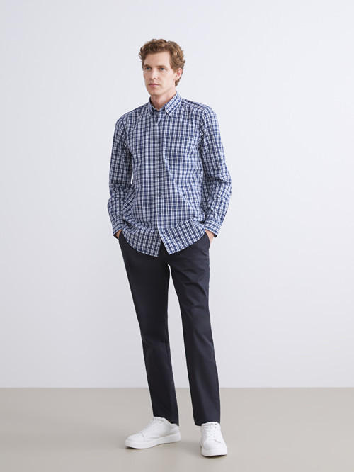 LCWAIKIKI Classic Lacivert Standart Kalıp Erkek Chino Pantolon