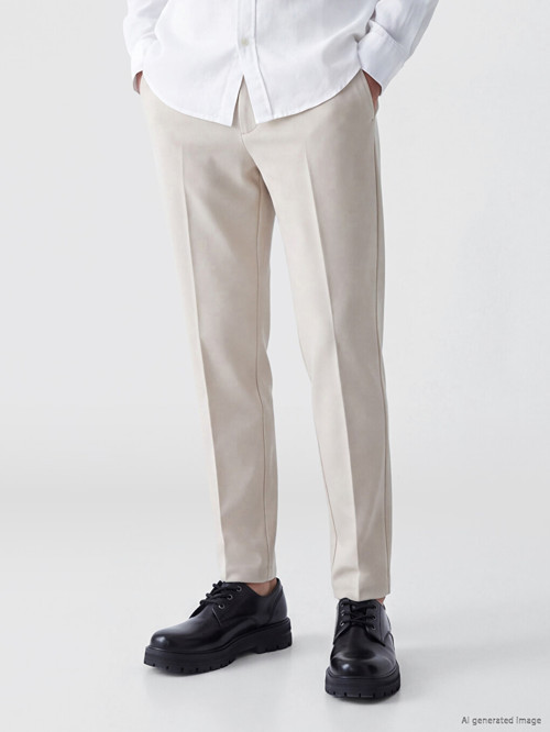 LCWAIKIKI Classic Bej Slim Fit Erkek Chino Pantolon