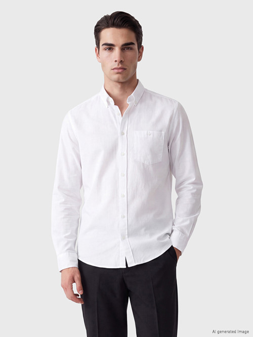 LCWAIKIKI Classic Beyaz Regular Fit Erkek Gömlek
