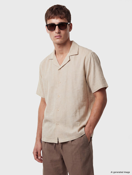 LCW Vision Bej Regular Fit Erkek Gömlek