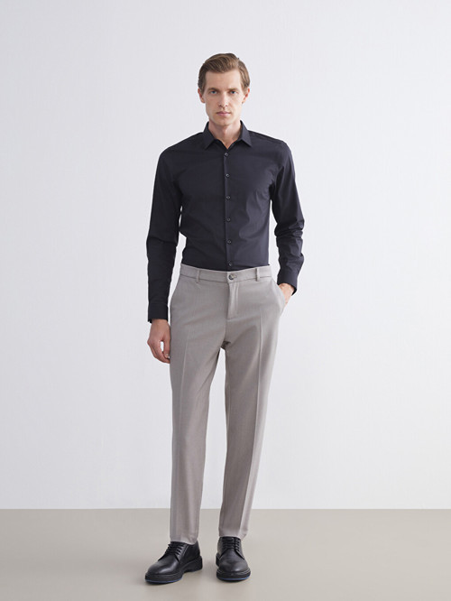 LCW BUSINESS Bej Slim Fit Erkek Takım Elbise Pantolonu