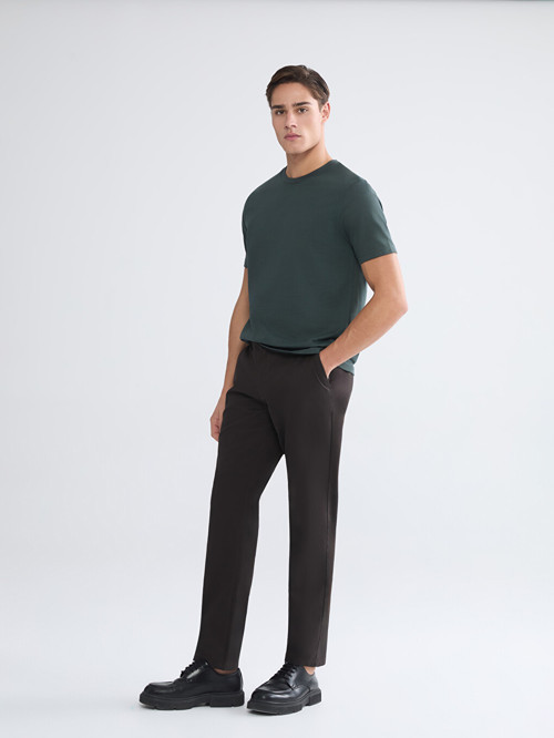 LCWAIKIKI Classic Kahverengi Standart Kalıp Erkek Chino Pantolon