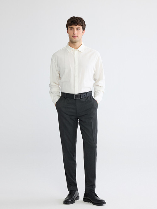 LCW BUSINESS Antrasit Slim Fit Erkek Takım Elbise Pantolonu