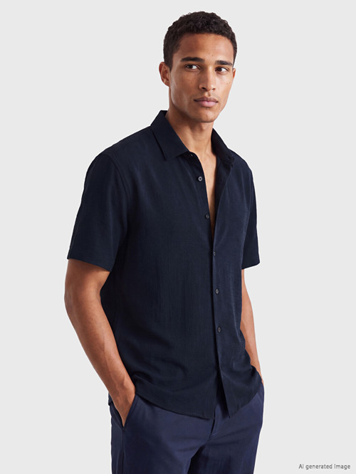 LCW Vision Lacivert Regular Fit Erkek Gömlek