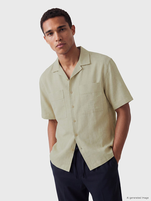 LCW Vision Bej Regular Fit Erkek Gömlek