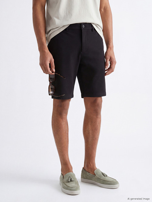 LCW Vision Siyah Regular Fit Erkek Şort