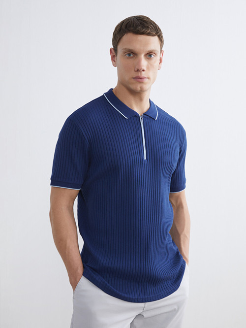 LC WAIKIKI Lacivert Polo Yaka Erkek Tişört