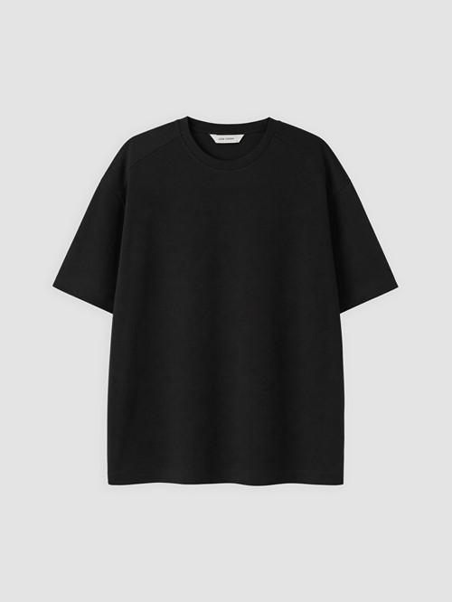 LCW Vision Siyah Pamuklu Oversize Fit Erkek Tişört
