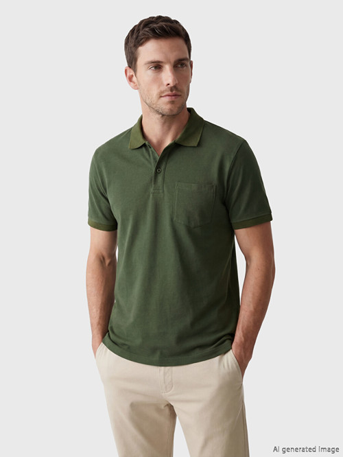 LC WAIKIKI Haki Polo Yaka Erkek Tişört