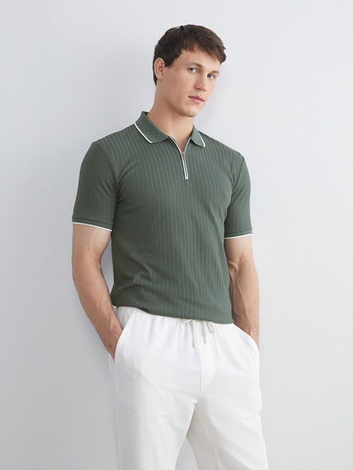 LCW Vision Petrol Polo Yaka Erkek Tişört