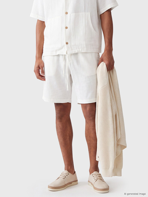 LCW Vision Ekru Loose Fit Erkek Şort