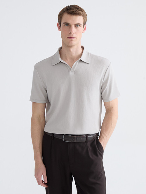 LC WAIKIKI Gri Polo Yaka Erkek Tişört