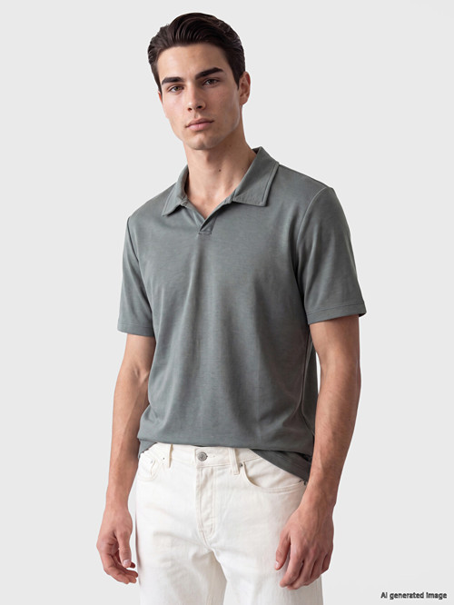 LCWAIKIKI Classic Haki Polo Yaka Erkek Tişört