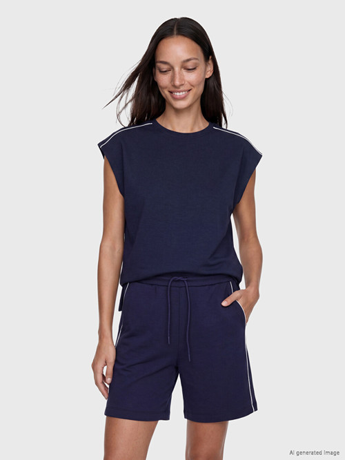 LCW EVERYDAY Lacivert Oversize Soft Touch Kadın Atlet