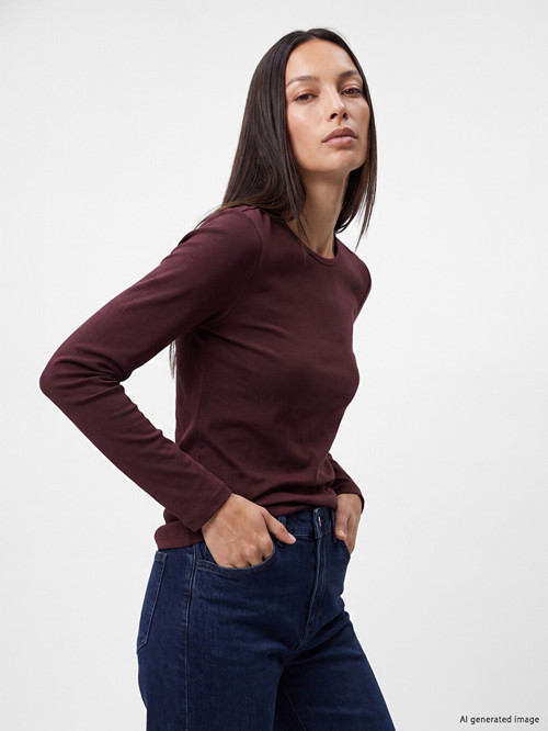 LCW EVERYDAY Mürdüm Bisiklet Yaka Kadın Body