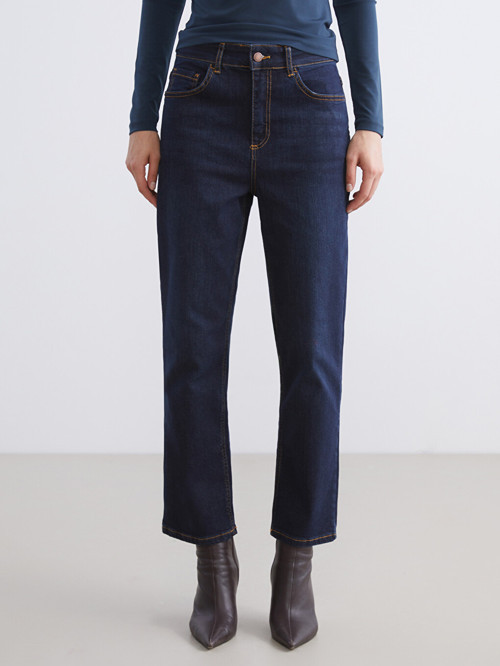 LCW Jeans İndigo Slim Fit Kadın Jean Pantolon
