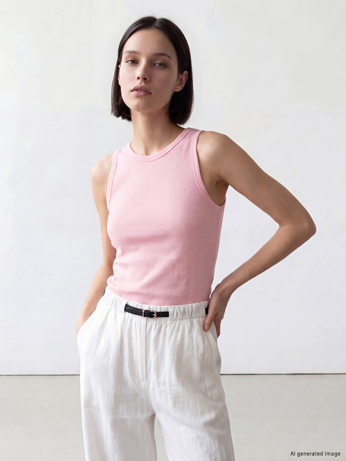 LCW Comfort Pembe Bisiklet Yaka Kadın Atlet