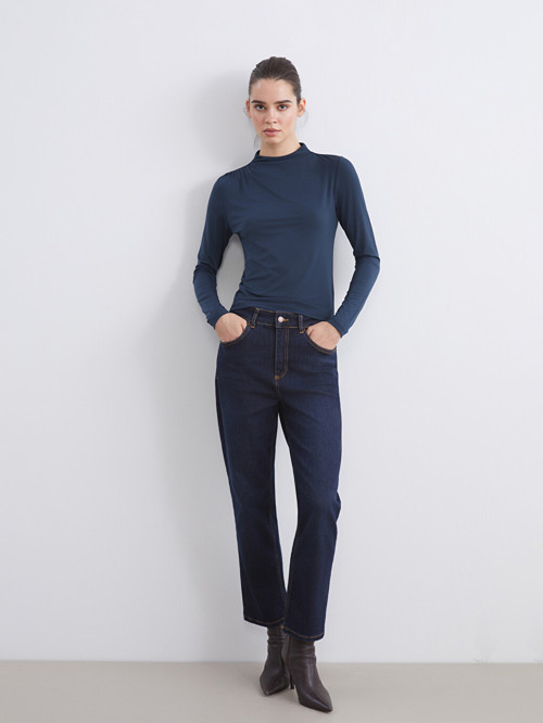 LCW Jeans İndigo Slim Fit Kadın Jean Pantolon