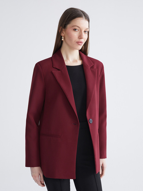 LCWAIKIKI Classic Kırmızı Kadın Blazer Ceket