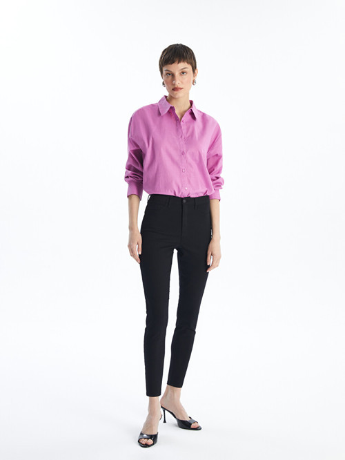 LCW Jeans Siyah Jüpiter Süper Skinny Fit Kadın Jean Pantolon