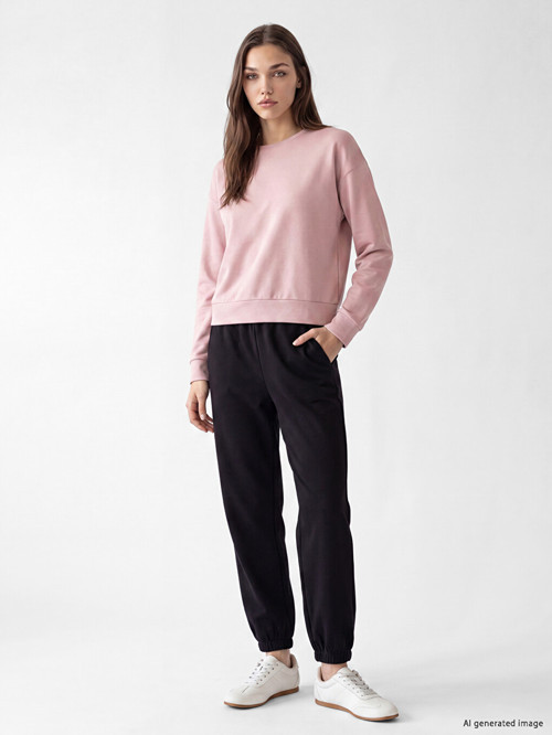 LCW Modest Siyah Soft Touch Kadın Jogger Eşofman Altı