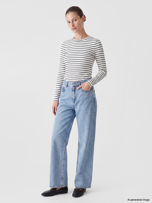 LC WAIKIKI Mavi Baggy Fit Kadın Jean Pantolon
