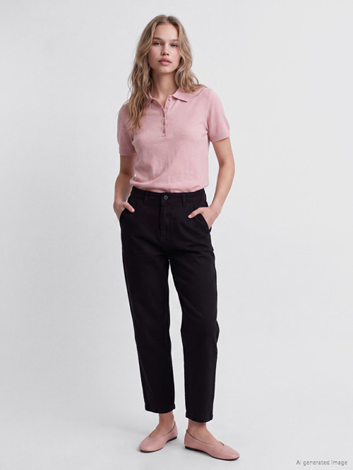 LCW Jeans Siyah Carrot Fit Kadın Jean Pantolon