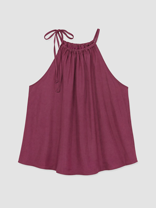 LCWAIKIKI Classic Bordo Halter Yaka Büzgülü Bluz
