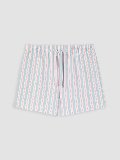 LCW DREAM Pembe Çizgili %100 Pamuklu Kadın Şort Pijama Altı