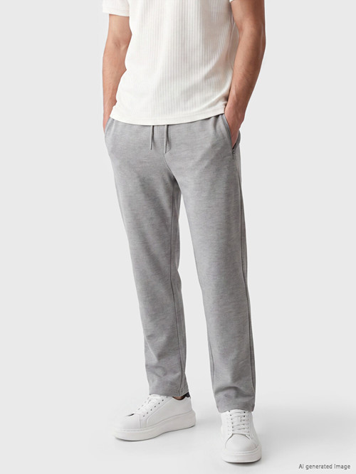 LCWAIKIKI Classic Gri Regular Fit Erkek Eşofman Altı
