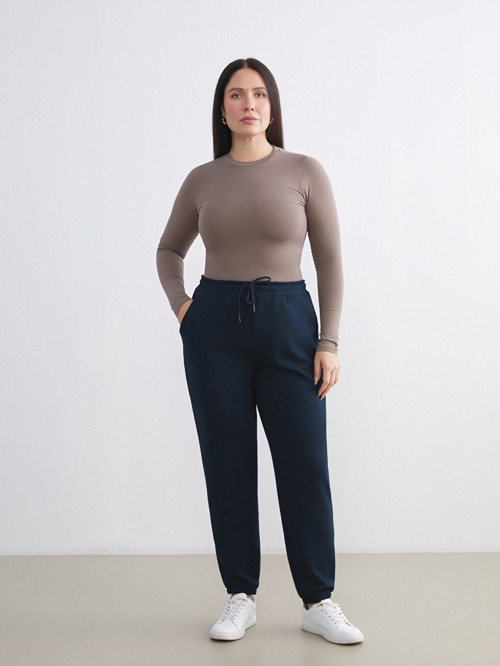 LCW EVERYDAY Lacivert Beli Lastikli Kadın Jogger Eşofman Altı