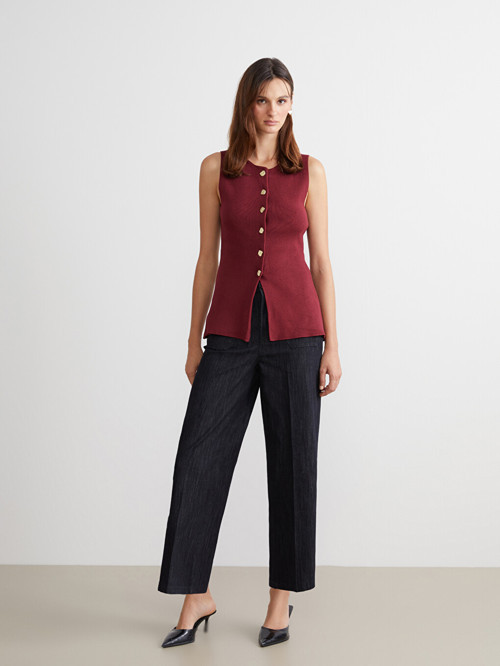 LCW Vision İndigo Wideleg Kadın Jean Pantolon