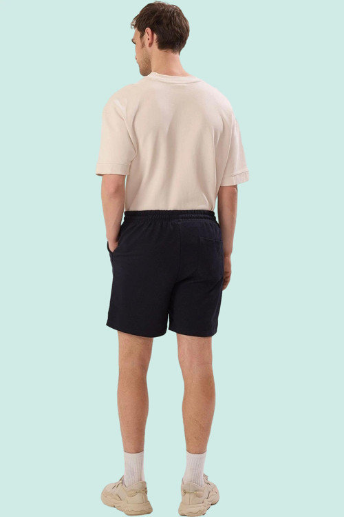 Erkek Moda Basic Regular Şort Çok Rahat Kalıp Boru Paça Günlük Hafta Sonu Yazlık Şort