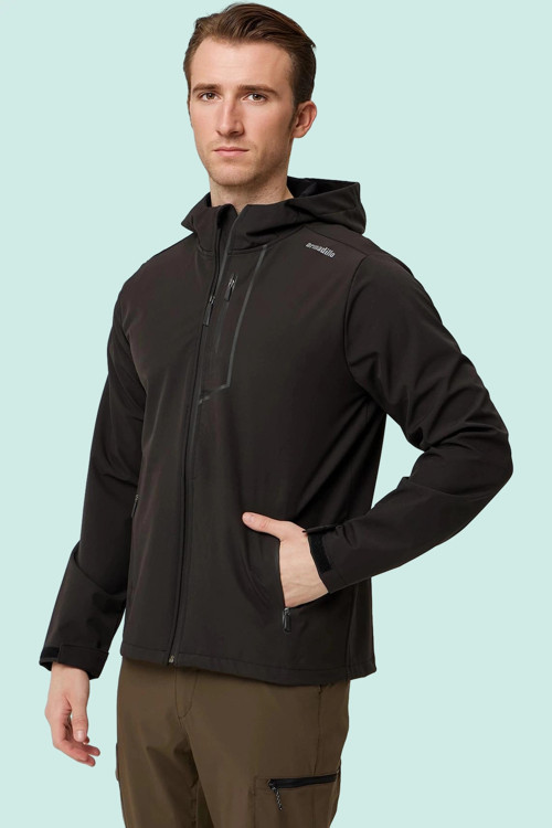 Erkek Softshell Mont Su Gecirmez Campanula Rüzgar Geçirmez Nefes Alabilir Outdoor Günlük Kullanıma