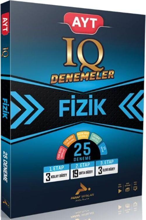 Paraf AYT Fizik IQ Video Çözümlü 25 Branş Deneme Paraf Yayınları