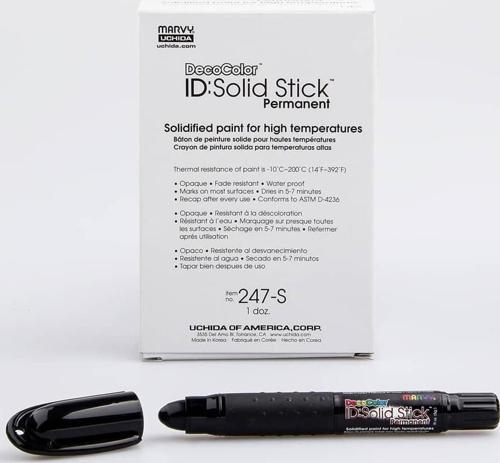247 Solid Stick Industrial Marker Siyah