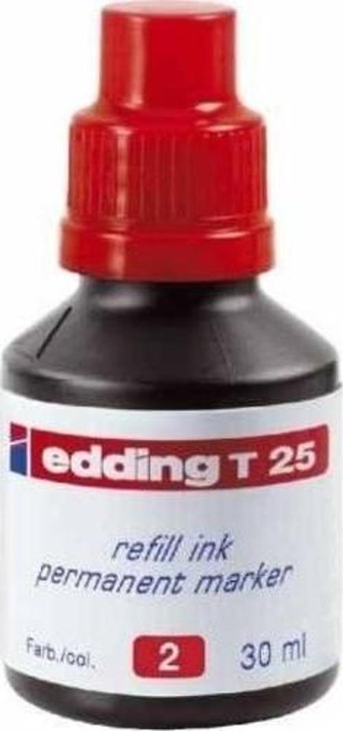 T25 Permanent Marker Mürekkebi 30 ml. KIRMIZI