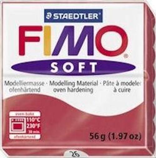 Fimo Soft Polimer Kil 57 gr 26 Cherry Red