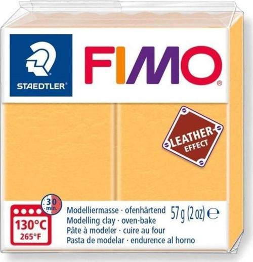 Fimo Leather (Deri) Effect Polimer Kil 57 gr 109 Safran Sarı