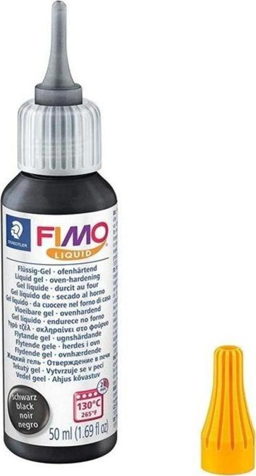 Fimo Liquid Deco Gel Siyah 50 ml.
