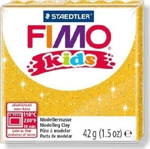 Fimo Kids Yumuşak Polimer Kil 42 gr 112 Glitter (Simli) Gold