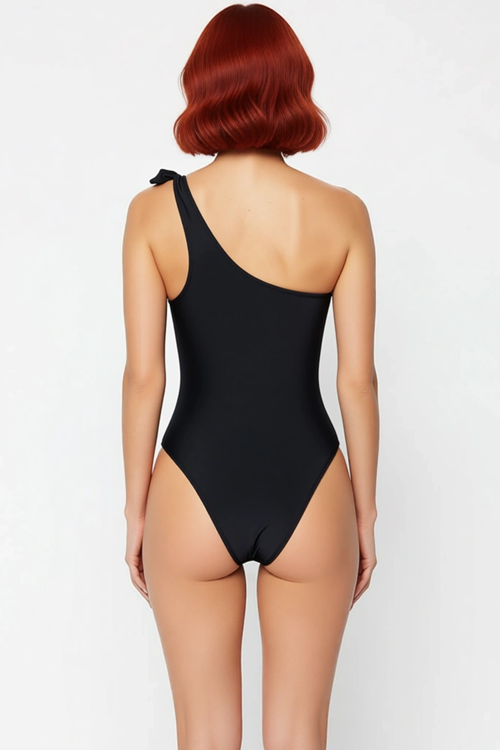 Tek Omuz Mayo Plaj Ve Havuz İçin Banyo Kıyafeti Yaz Koleksiyonu Mayosu Swimsuit