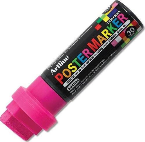 Poster Marker 30 mm Fosforlu Pembe