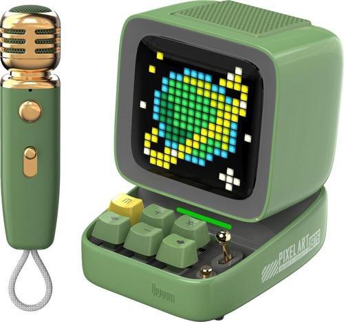 Ditoo-Mic Karaoke Mikrofonlu Uyarlanabilir Piksel Ekranlı Bluetooth Hoparlör