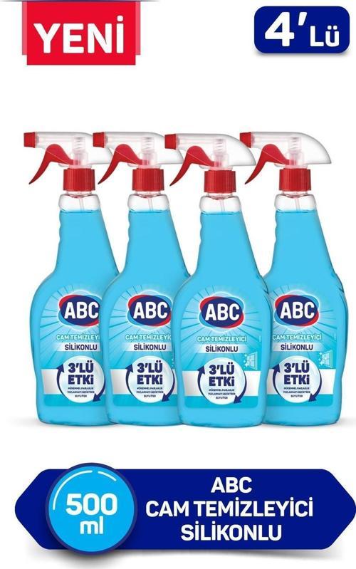 Cam Temizleyici Silikonlu 500ml x4